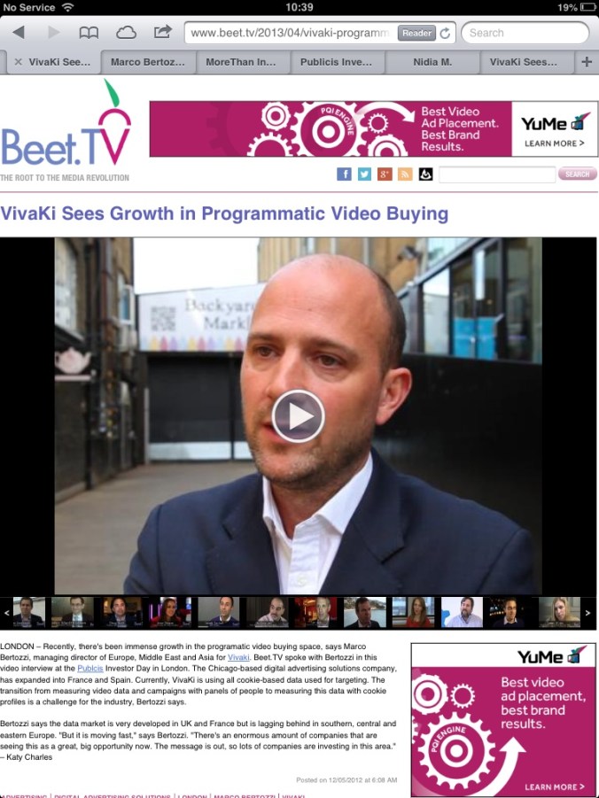 My Interview with Beet.tv on Programmatic Video - AODv